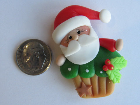 Needle Minder - Santa's Cupcake (Clay)