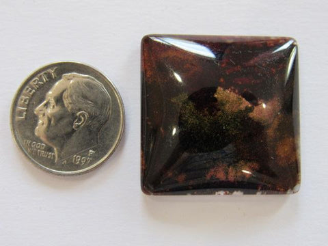Hand Painted Glass Needle Minder ~ Square #3  ~ ONE OF A KIND!
