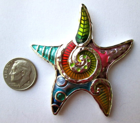Needle Minder ~ Large Colorful Starfish
