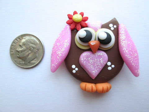 Needle Minder ~ Sweetheart Owl (Clay)