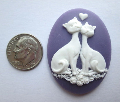 Needle Minder ~ Love Cats on Purple