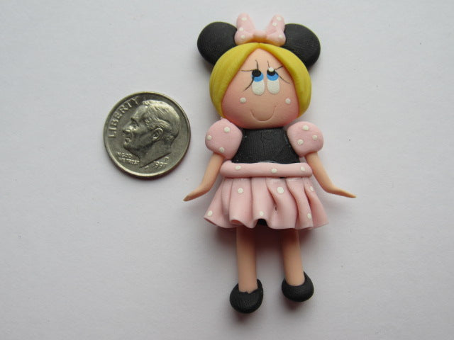 Needle Minder ~ Lil' Minnie Girl  (Clay) ONE OF A KIND!