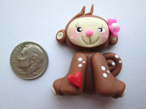 Needle Minder ~ Little Monkey (Clay)