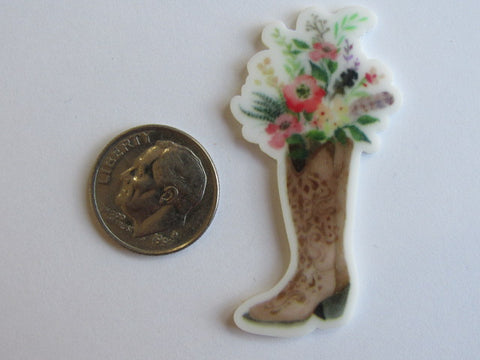 Needle Minder  ~ Boot w/Flowers