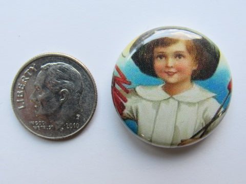 1" Button Magnet ~ Vintage July 4th #1 - ONE OF A KIND!
