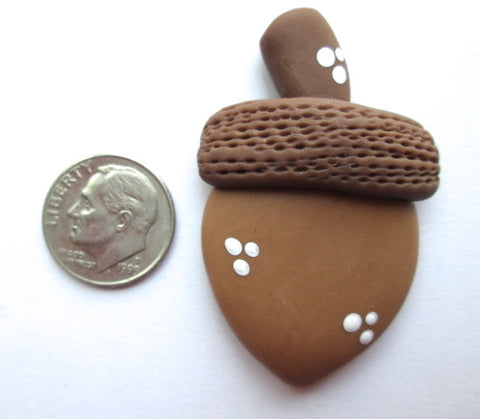 Needle Minder ~ Acorn  (Clay) Various Colors!