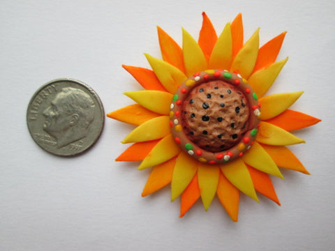 Needle Minder ~ Sunflower (Clay)