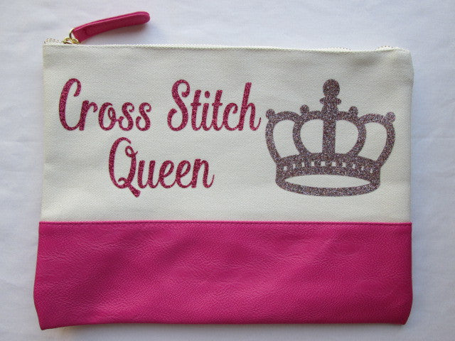Project Zipper Bag - Cross Stitch Queen #2 (various colors!)