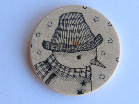 Michelle Palmer Needle Minder ~ Snowman N1 (One of a Kind!)