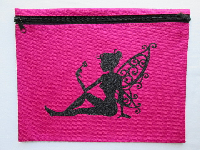 Pretty Pixie ~ Black Glitter Project Bag (Various Colors)
