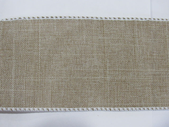 36ct Linen Banding ~ Natural/Raw with white edges ~ 2 1/2" Wide X 18"