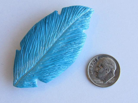 Needle Minder ~ Blue Feather (clay)