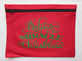 Various Christmas Designs & Colors ~ Glitter Project Bags