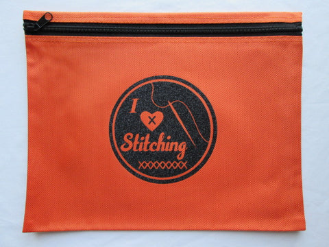 I Love Stitching Project Bag ~ Various Colors
