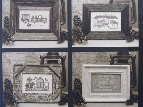 Open Road Abode Needleworks ~ Camp & Craft Post Card Patterns #1801