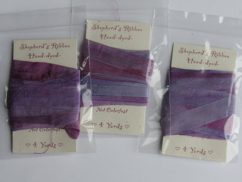 Shepherd's Bush ~ Hand Dyed Silk Ribbon #4