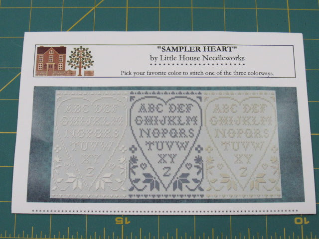 CC/LHN ~ NEW March 2020 floss colors & Sampler Heart pattern