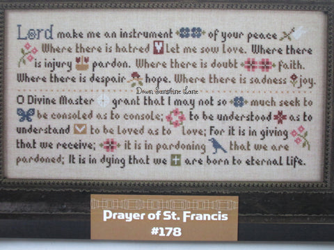 Lizzie Kate Charts ~ Prayer of St. Francis