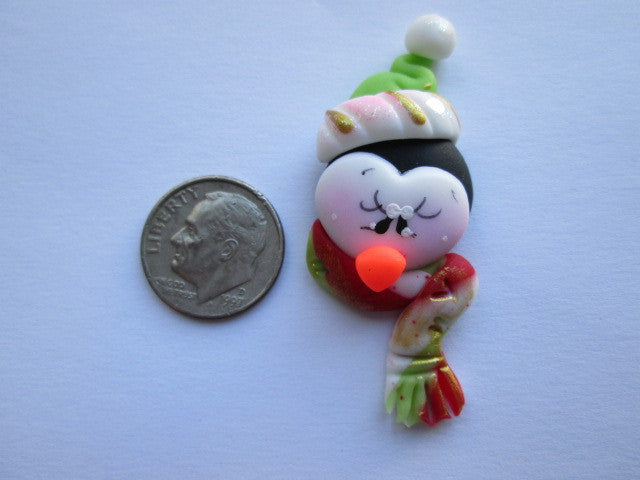 Needle Minder - Christmas Penguin (Clay)