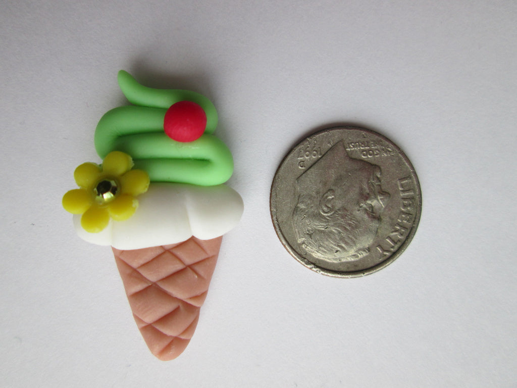 Needle Minder - Lime Sherbet Cone (Clay)