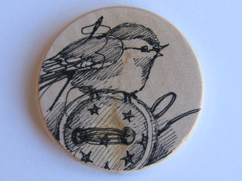 Michelle Palmer Needle Minder ~ Sewing Bird N9 (One of a Kind!)