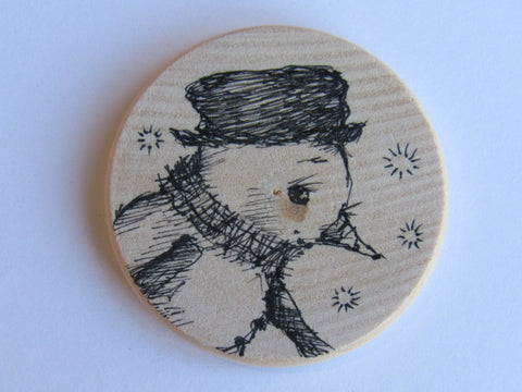 Michelle Palmer Needle Minder ~ Snowman N13 (One of a Kind!)