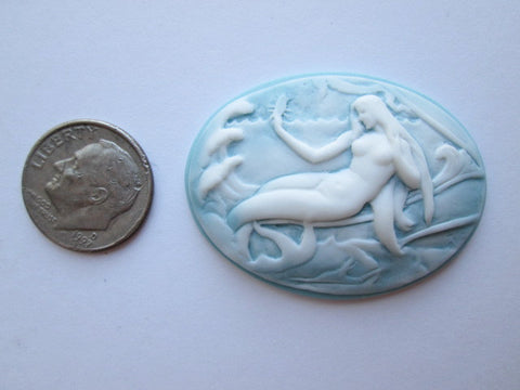 Needle Minder ~ Mermaid on Blue