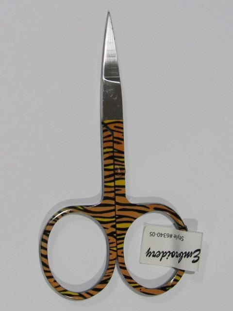 3 3/4" Embroidery Scissors - Animal Print - Tiger (Limited # Available!)