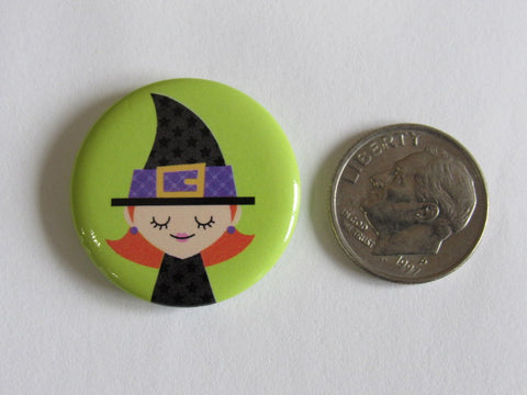 1" Witch Button Needle Minder **ONE OF A KIND!