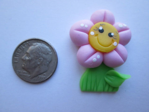 Needle Minder ~ Pink Flower (Clay)