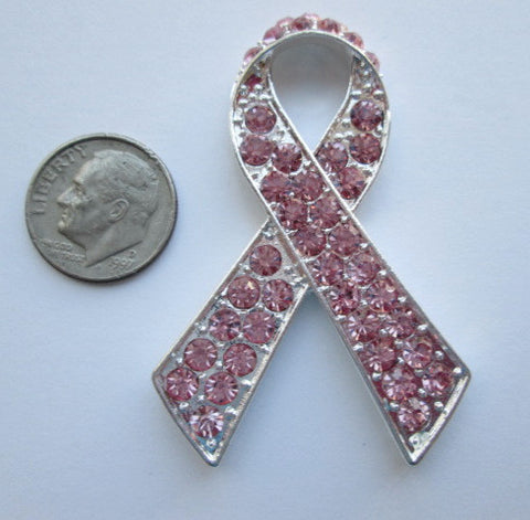 Needle Minder ~ Rhinestone Pink Ribbon