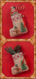 Just Nan ~ Gingerbread Elf Mouse Stocking w/embs. ~ Limited Edition