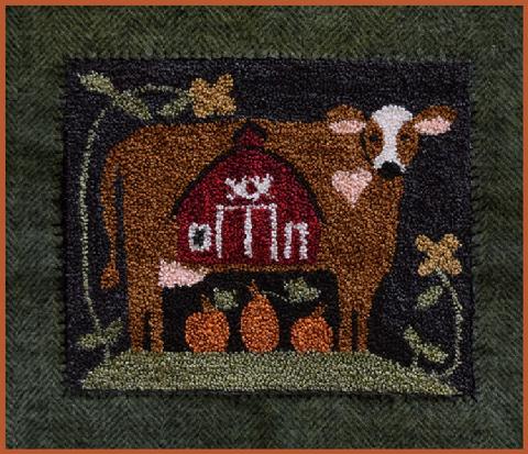 Little House Needleworks ~ Down on the Farm Punchneedle