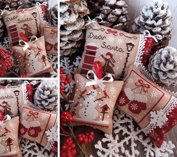 The Little Stitcher ~ Christmas Ornaments Set 1