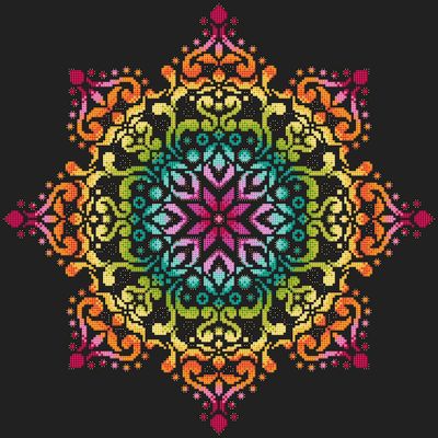 Shannon Christine Designs ~ Full Rainbow Mandala 2