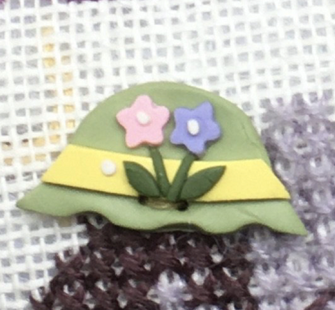Shepherd's Bush Kits ~ Easter Bonnet Button w/freebie pattern