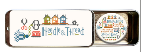 Zappy Dots/Hands On Design ~ My Stitcher's Heart Needle Tin