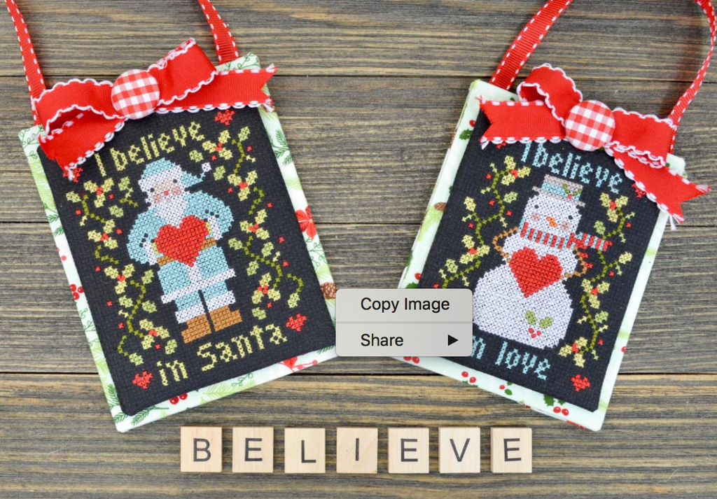 Annie Beez Folkart ~ I Believe In Christmas
