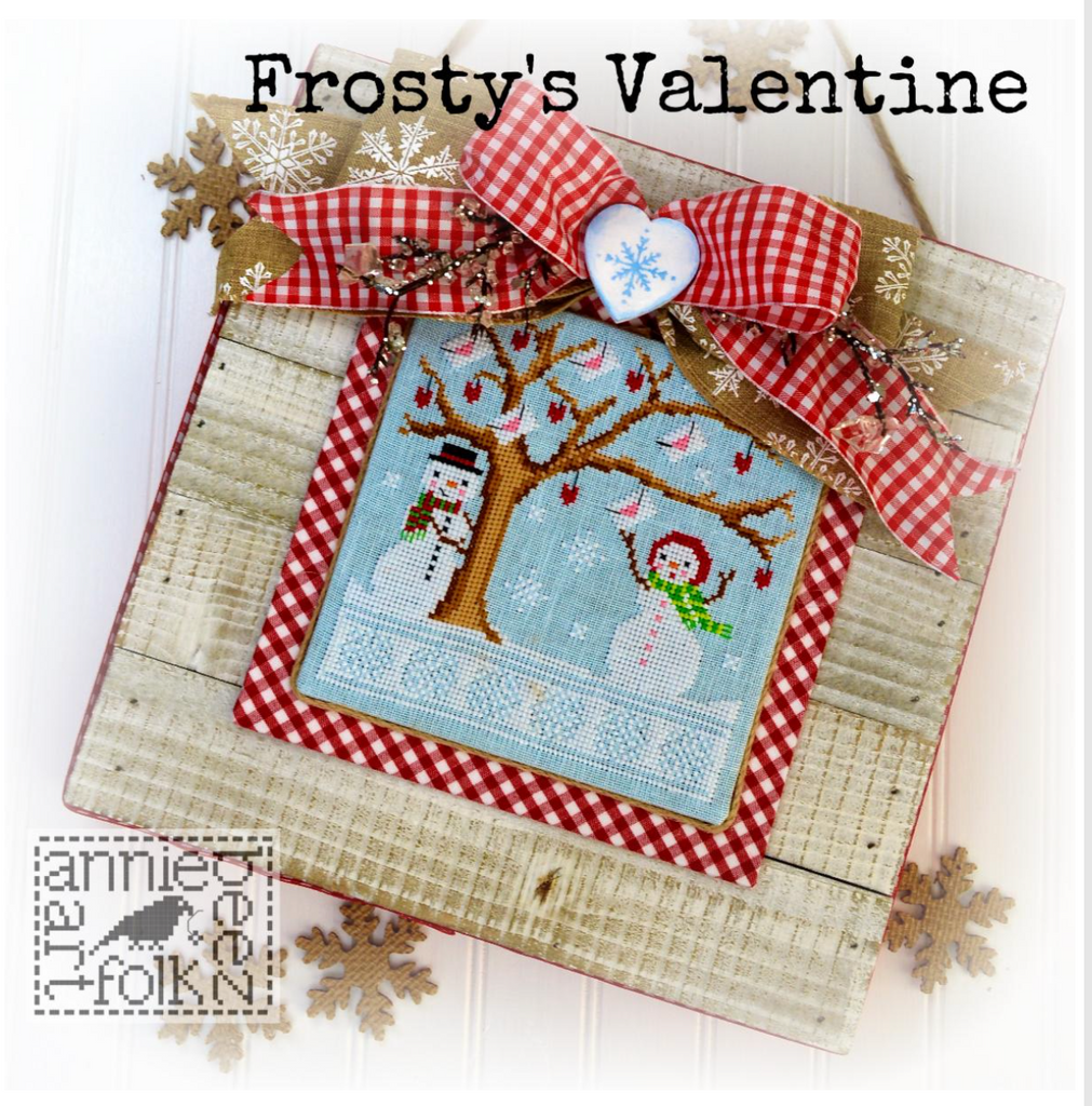 Annie Beez Folkart ~ Frosty's Valentine