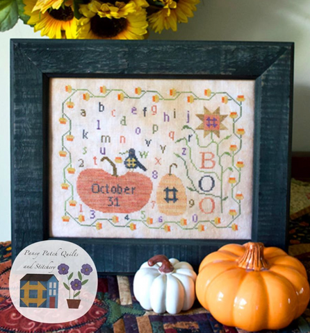 Pansy Patch Stitchery ~ Candy Crow