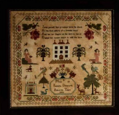 Abby Rose Designs ~ Isabella Dilworth 1830 Sampler