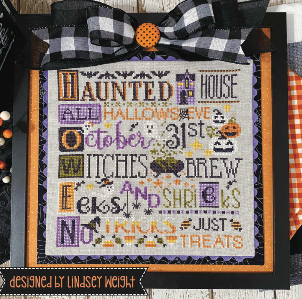 Primrose Cottage Stitches ~ Halloween Letters