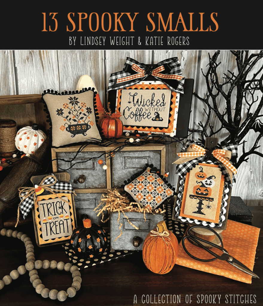 Primrose Cottage Stitches ~ 13 Spooky Smalls Book (13 designs!)