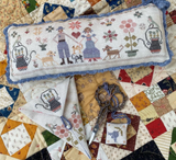 Pansy Patch Stitchery ~ Bluebirds and Bluebells Sampler and Smalls