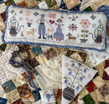 Pansy Patch Stitchery ~ Bluebirds and Bluebells Sampler and Smalls