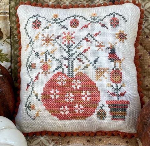 Pansy Patch Stitchery ~ Autumn Crow