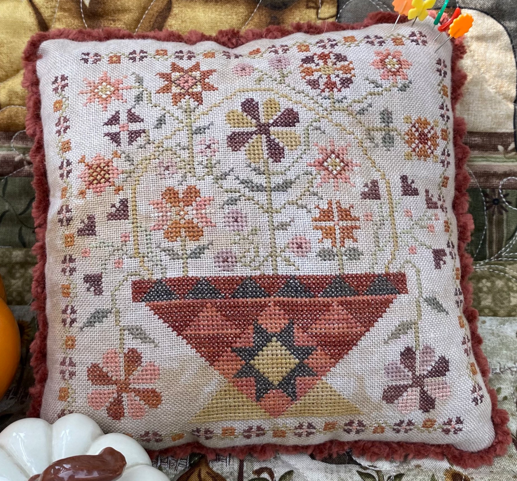 Pansy Patch Stitchery ~ Betsys Autumn Basket