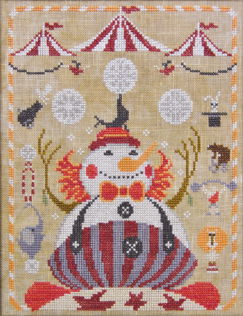 Cottage Garden Samplings ~ Snowman Collector 2 - The Clown