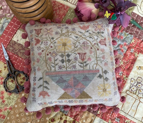 Pansy Patch Stitchery ~ Betsy's Spring Basket