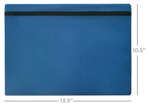Colorful Zipper Bags ~ Blue